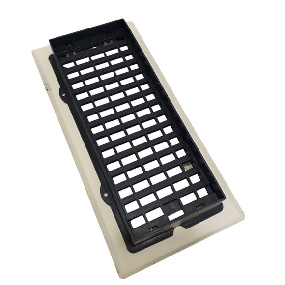 Decorative Floor Heat / Air Register, Ivory, Approx. 6 x 11 - Picture 2 of 10